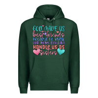Sports Green god made us best friend Premium Hoodie - MaliasSmallBusiness