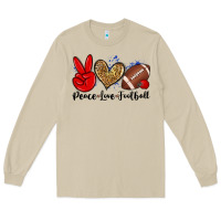 Mushroom peace love football Long Sleeve Tee - Zillion Design Studio