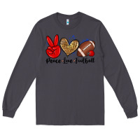 Smoke peace love football Long Sleeve Tee - Zillion Design Studio