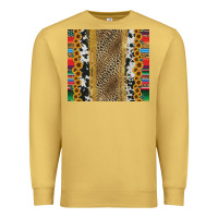Antique Gold western serape cowhide Premium Sweatshirt - Jasminsmagicworld