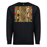 Black western serape cowhide Premium Sweatshirt - Jasminsmagicworld