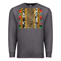 Charcoal Heather western serape cowhide Premium Sweatshirt - Jasminsmagicworld