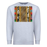 Heather Grey western serape cowhide Premium Sweatshirt - Jasminsmagicworld