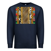 Navy western serape cowhide Premium Sweatshirt - Jasminsmagicworld