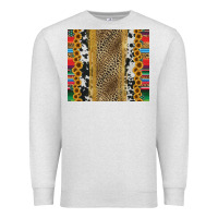 Oatmeal Heather western serape cowhide Premium Sweatshirt - Jasminsmagicworld