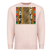Pale Pink western serape cowhide Premium Sweatshirt - Jasminsmagicworld