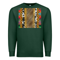 Sports Green western serape cowhide Premium Sweatshirt - Jasminsmagicworld