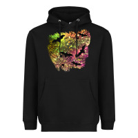 Black bat halloween patch Heavyweight Hoodie - BundleAndBundleShop
