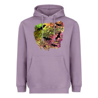 Lavender bat halloween patch Heavyweight Hoodie - BundleAndBundleShop