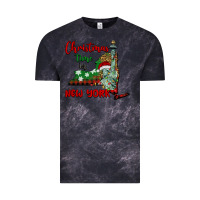 Cloud Black christmas time in new york Vintage Tee - BarkalooDesign