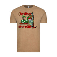 Vintage Coffee christmas time in new york Vintage Tee - BarkalooDesign