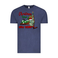 Vintage Denim christmas time in new york Vintage Tee - BarkalooDesign