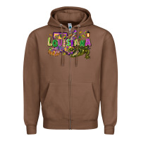 Chestnut louisiana mardi gras Zipper Hoodie - FaDigitalArtStudio