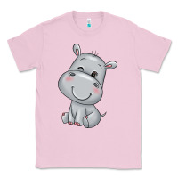 Bubblegum Pink hippo Classic Tee - texasbilliewilder