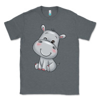 Charcoal Heather hippo Classic Tee - texasbilliewilder