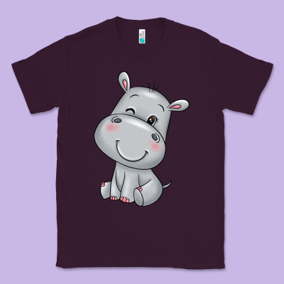 Hippo Classic Tee Designed By Texasbilliewilder