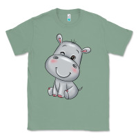 Sage hippo Classic Tee - texasbilliewilder