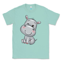Seafoam hippo Classic Tee - texasbilliewilder