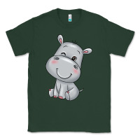 Sports Green hippo Classic Tee - texasbilliewilder