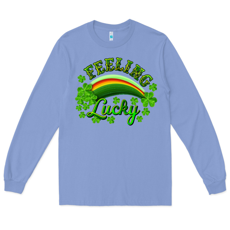 Feeling Lucky With Rainbow Long Sleeve Tee by RanaPortraitStore | Teevron
