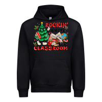 Black rockin around the classroom Urban Hoodie - MaliasSmallBusiness