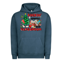 Pigment Midnight Navy rockin around the classroom Urban Hoodie - MaliasSmallBusiness