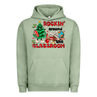 Pigment Oil Green rockin around the classroom Urban Hoodie - MaliasSmallBusiness
