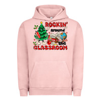 Pigment Salmon rockin around the classroom Urban Hoodie - MaliasSmallBusiness