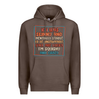 Coffee if i was skinny and mentally stable i'd be unstopp Premium Hoodie - MaliasSmallBusiness