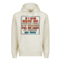Oatmeal Heather if i was skinny and mentally stable i'd be unstopp Premium Hoodie - MaliasSmallBusiness