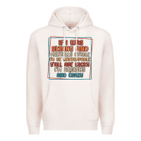Pale Pink if i was skinny and mentally stable i'd be unstopp Premium Hoodie - MaliasSmallBusiness