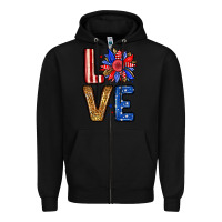 Black Love sunflower Zipper Hoodie - Neo Western