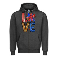 Charcoal Heather Love sunflower Zipper Hoodie - Neo Western