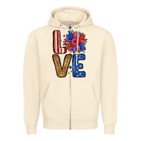 Sandshell Love sunflower Zipper Hoodie - Neo Western