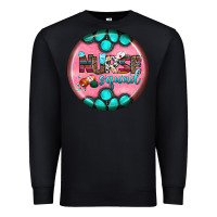 Black nurse round earrings 3 Premium Sweatshirt - BundleAndBundleShop