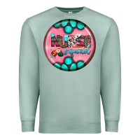 Seafoam nurse round earrings 3 Premium Sweatshirt - BundleAndBundleShop