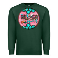 Sports Green nurse round earrings 3 Premium Sweatshirt - BundleAndBundleShop