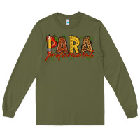 Army Green paraprofessional Long Sleeve Tee - texasbilliewilder