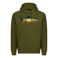 Army Green Greenback Cutthroat Trout Fish Premium Hoodie - RanaPortraitStore