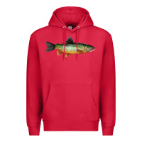 Cardinal Greenback Cutthroat Trout Fish Premium Hoodie - RanaPortraitStore