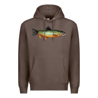 Coffee Greenback Cutthroat Trout Fish Premium Hoodie - RanaPortraitStore