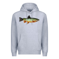 Heather Grey Greenback Cutthroat Trout Fish Premium Hoodie - RanaPortraitStore