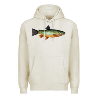 Oatmeal Heather Greenback Cutthroat Trout Fish Premium Hoodie - RanaPortraitStore