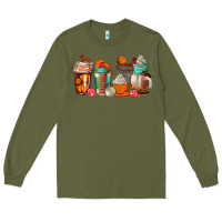 Army Green basketball coffee cups Long Sleeve Tee - AdoDesignShop
