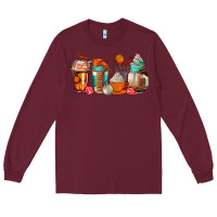 Burgundy basketball coffee cups Long Sleeve Tee - AdoDesignShop