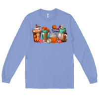 Colony Blue basketball coffee cups Long Sleeve Tee - AdoDesignShop