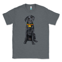 Charcoal Heather labrador retriever with overflow Classic Tee - texasbilliewilder