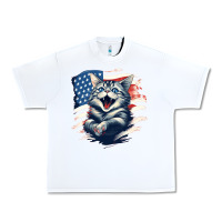 White cat1 Urban Heavy Tee - Unal Design