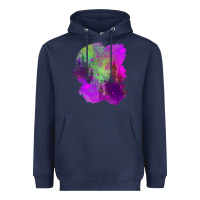 Navy castle halloween patch Heavyweight Hoodie - BundleAndBundleShop