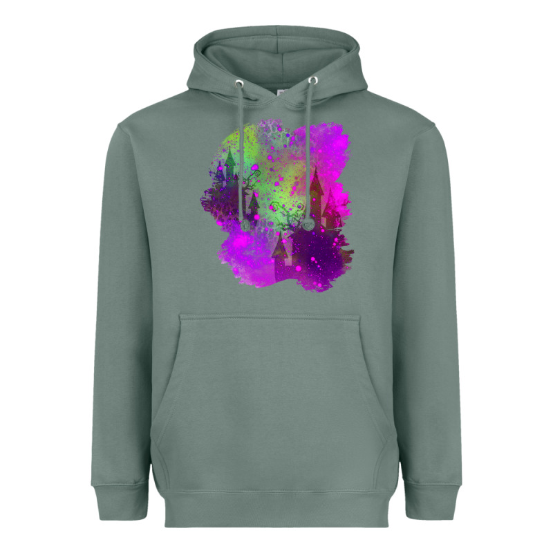 Castle Halloween Patch Heavyweight Hoodie by BundleAndBundleShop | Teevron